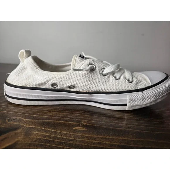 CONVERSE  All Star  Low Tops Women's Shoes Size 8 EU 39 White 547239C - Picture 7 of 11